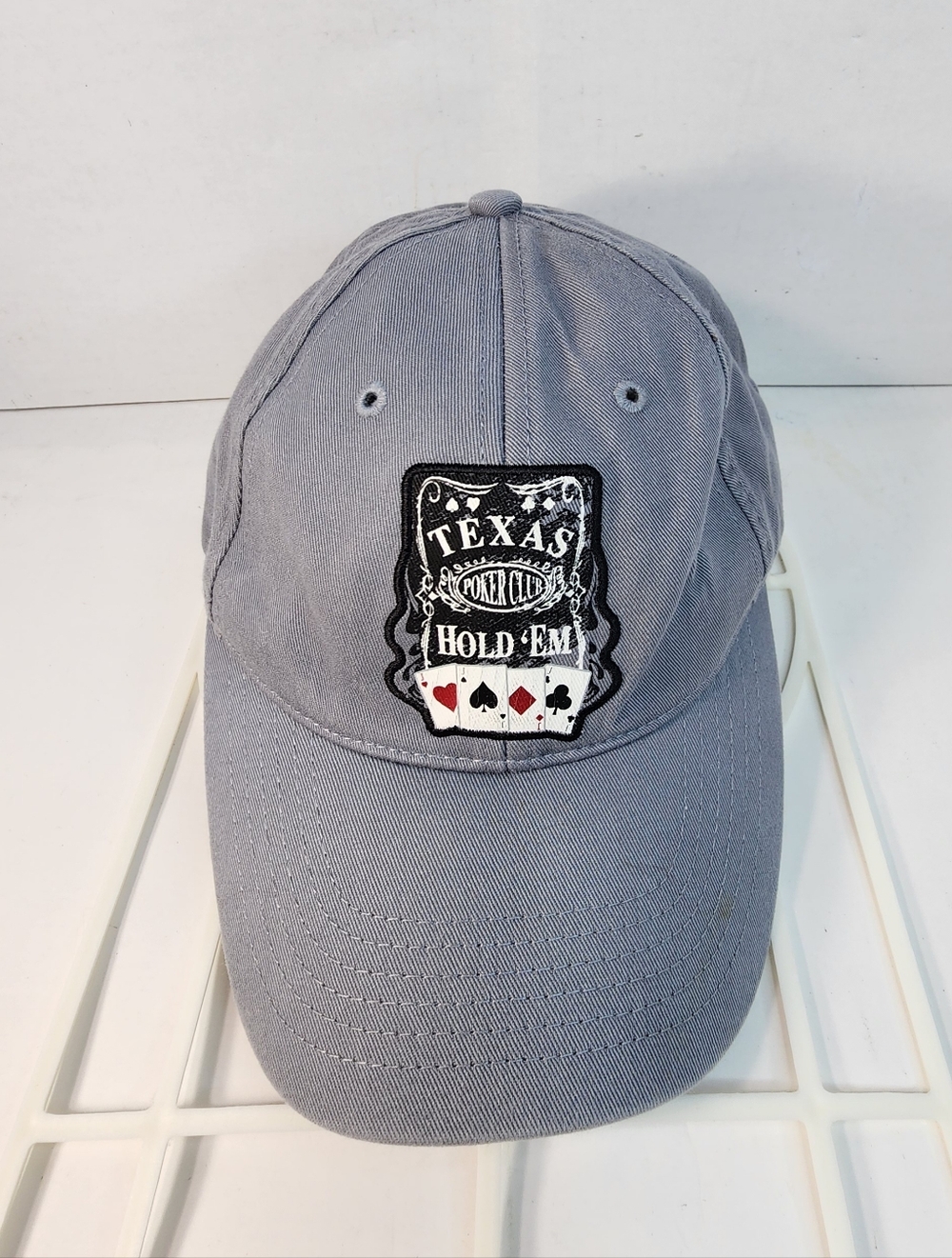 Vintage Texas Hold'em,  Strapback  Poker Gaming Hat.